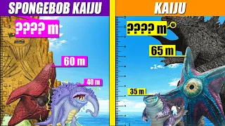 Spongebob Kaiju and Kaiju Monsters Size Comparison | SPORE