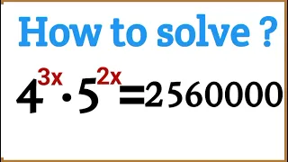 Math Olympiad Question | Nice Algebra Problem | Exponential Equation.| How to solve it?
