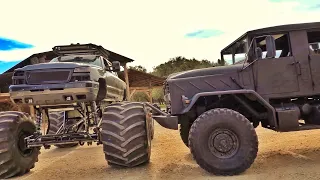 Military Truck vs Monster Truck