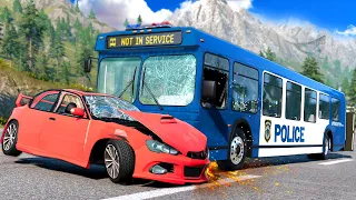 Playing HIDE AND SEEK with Police Buses was a Mistake in BeamNG Drive Mod!