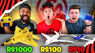 AVIÃO DE CONTROLE DE R$10, R$100 e R$1000 REAIS!