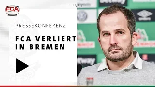 18/19 // Pressekonferenz // FCA verliert in Bremen