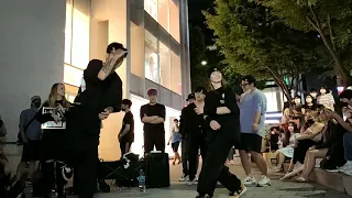 MONDAY. BLACK MIST. WITH DANCE TEAM: LOOK. BEAUTIFUL FANTASTIC HONGDAE BUSKING.