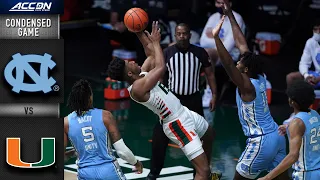 North Carolina vs. Miami Condensed Game | 2020-21 ACC Men's Basketball