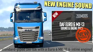 ETS2 | NEW Engine Sound !!! DAF Euro 6 MX-13 Sound & Engine Pack (by Zeemods) Euro Truck Simulator 2