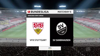 FIFA 22 | VFB Stuttgart vs SV Sandhausen - Mercedes-Benz Arena | Gameplay