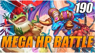 MEGA HP BATTLE | Hearthstone Battlegrounds funny moments №190