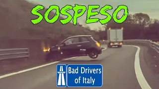 BAD DRIVERS OF ITALY dashcam compilation 2.1 - SOSPESO