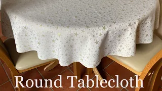 How to sew round tablecloth sewing tutorial