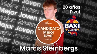 Marcis STEINBERGS, Candidato Mejor Joven | Liga Endesa 2021-22