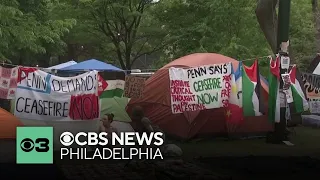 Pro-Palestinian protesters continue encampment on Penn's campus