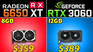 RX 6650 XT vs. RTX 3060 | 20 New Games Benchmarks