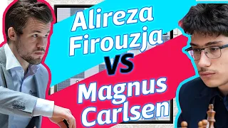 Chess games : Alireza Firouzja vs Mangnus carlsen : 2019 world blitz championship : game 1