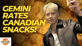 K R&B SINGER GEMINI TRIES CANADIAN SNACKS FOR THE FIRST TIME| MUCHMUSIC