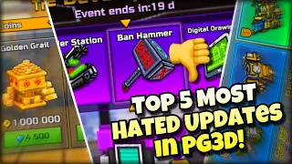 Top 5 MOST HATED Updates in PG3D History! ☹️