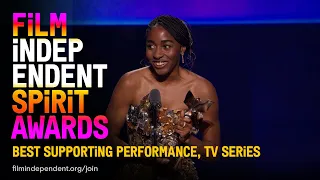 AYO EDEBIRI wins BEST SUPPORTING in BEST NEW SCRIPTED SERIES | 2023 Film Independent Spirit Awards