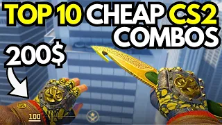 BEST CHEAP CS2 KNIFE & GLOVE COMBOS! (BUDGET KNIFE + GLOVES COMBO Under 500$)