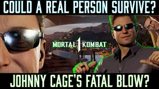 Could A Real Person Survive: JOHNNY CAGE'S Fatal Blow? (MK1)