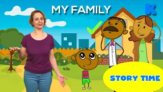 My Family  | Bed Time Stories for Kids | Kidsa English Story Time