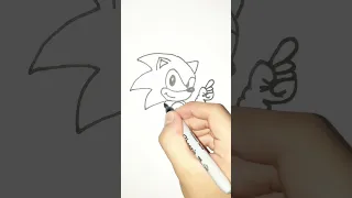 How to draw sonic | Easy