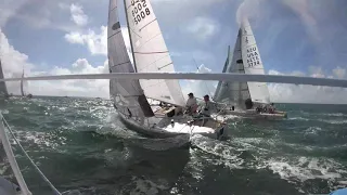 2019 J24 Worlds, Crazy Windward Mark Rounding!!