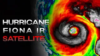 Major Hurricane Fiona Satellite Imagery - Infrared View