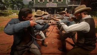 Rhodes Blood Feud Braithwaites vs Gray Family Red Dead Redemption 2 NPC Wars