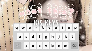 ♡⁠˖ — iPhone Keyboard ♡₊˚ | this video belongs to:@azceych | #ioskeyboard #fypシ #fypシ #fypシ #fyp