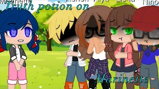 Truth potion on marinette |meme| gacha club