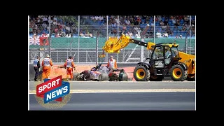 Brendon Hartley crash: WATCH moment Toro Rosso car EXPLODES in British Grand Prix practice