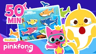 Das Versteckspiel mit der Hai-Familie 🔍 | Baby Shark DeutschㅣPinkfong, Baby Hai! Kinderlieder