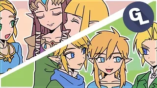 Other Links and Zeldas Meet BotW Link and Zelda