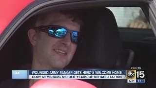 Wounded Gilbert Army Ranger receives a hero's welcome home