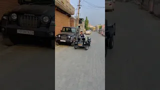 Mini willy jeep petrol engine #jattmind #farmer #4by4 #jattlife #thar #trendingshorts #views #viral