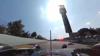 F1 Spain Grand Prix 2020 Lewis Hamilton Pole Lap Onboard (360° Camera)