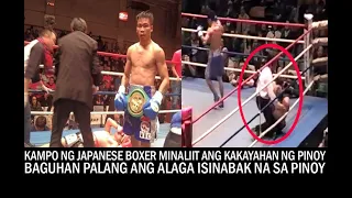 KAMPO NG JAPANESE BOXER MINALIIT ANG KAKAYAHAN NG PINOY! baguhan palang binang-ga na ang Pinoy