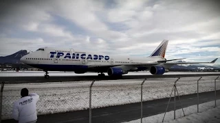 Transaero Airlines Boeing 747-446 EI-XLC --- Ankunft am Salzburg Airport (Full HD)