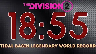 WORLD RECORD Tidal Basin Legendary In 18 Minutes (Glitchless) | The Division 2