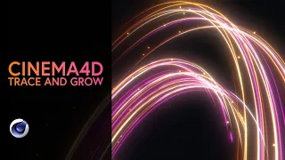 Cinema 4D Quicktip - Trace and grow particles (No plugins)