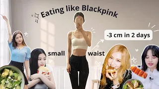 ✨ I ate BLACKPINK's diet for a *smaller waist in 2 days* 🥑 K-pop Glow Up Diary ep_02