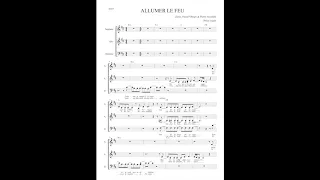 Allumer le feu - Johnny Hallyday - Arrangement pour choeur et piano