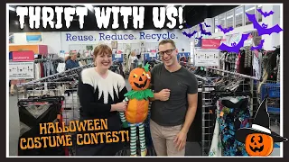 THRIFT WITH ME for Halloween! ~Halloween Costume Contest at the Thrift Store!~