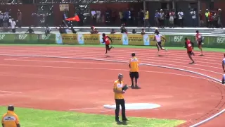 PNG wins Mens 4 x 100m relay finals in Port Moresby,Pacific Games,2015.