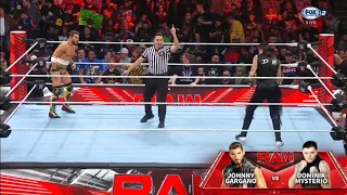 Johnny Gargano Vs Dominik Mysterio - WWE Raw 20/03/2023 (En Español)