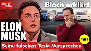 Autonomes Fahren & Co.: Die falschen Versprechen von Elon Musk - Bloch erklärt #204 | ams