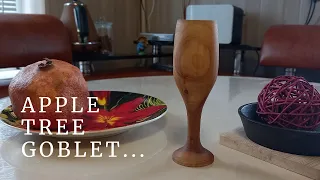 Apple Goblet | How to make a wooden goblet DIY | Woodturning