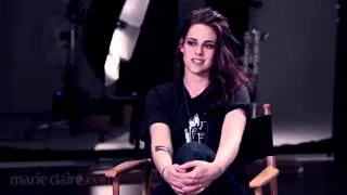 Kristen Stewart BTS of Marie Claire Photoshoot 2014