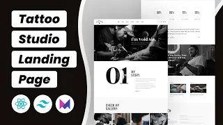 Build A Tattoo Studio Website Using React JS, Tailwind CSS And Framer Motion