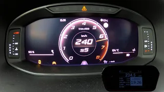 Tachovideo Cupra Ateca 2.0 TSI 300 PS DSG 4Drive 0-100 kmh kph 0-60 mph Beschleunigung Acceleration