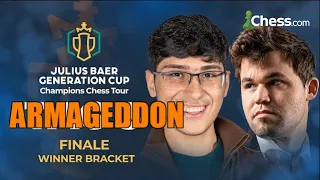 Magnus Carlsen vs Alireza Firouzja ARMAGEDDON FINAL Julius Baer Cup 2023